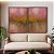 Duo de Quadros Abstrato Rosa Dourado Marrom Canvas Moldura - Imagem 4
