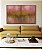 Duo de Quadros Abstrato Rosa Dourado Marrom Canvas Moldura - Imagem 5