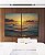 Duo de Quadros Pôr do Sol Dourado Mar Azul Calmo Canvas Moldura - Imagem 1