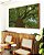 Quadro Horizontal Árvore Folhas Verde Floresta Paisagem Canvas Moldura - Imagem 1