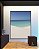 Quadro Vertical Céu Azul Mar Calmo Praia Areia Branca Dunas Canvas Moldura - Imagem 3