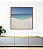 Quadro Quadrado Céu Azul Mar Calmo Praia Areia Branca Dunas Canvas Moldura - Imagem 5