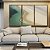 Trio de Quadros Mar Turquesa Dunas Areias Brancas Praia Canvas Moldura - Imagem 4