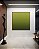 Quadro Quadrado Abstrato Degradê Verde Oliva Canvas Moldura - Imagem 1