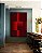Quadro Vertical Abstrato Geométrico Degradê Vermelho Canvas Moldura - Imagem 3