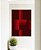 Quadro Vertical Abstrato Geométrico Degradê Vermelho Canvas Moldura - Imagem 4