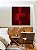 Quadro Quadrado Abstrato Geométrico Degradê Vermelho Canvas Moldura - Imagem 4