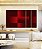 Trio de Quadros Estilizados Abstrato Geométrico Degradê Vermelho Canvas Moldura - Imagem 4