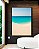 Quadro Vertical Mar Azul Ceu Claro Praia Clara Canvas Moldura - Imagem 1