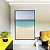 Quadro Vertical Mar Azul Ceu Claro Praia Clara Canvas Moldura - Imagem 2