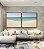 Duo de Quadros Quadrados Mar Azul Ceu Claro Praia Clara Canvas Moldura - Imagem 2