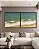 Duo de Quadros Quadrados Mar Calmo Turquesa Praia Natureza Canvas Moldura - Imagem 3