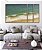 Trio de Quadros Estilizados Mar Calmo Turquesa Praia Natureza Canvas Moldura - Imagem 5