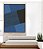 Quadro Vertical Abstrato Geométrico Minimalista Azul Canvas Moldura - Imagem 2