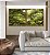 Duo de Quadros Quadrados Natureza Folhas Verdes Árvores Floresta Paisagem Canvas Moldura - Imagem 5