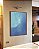 Quadro Vertical Mar Alto Azul Textura Natural Canvas Moldura - Imagem 5