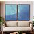 Duo de Quadros Mar Alto Azul Textura Natural Canvas Moldura - Imagem 2
