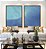Duo de Quadros Mar Alto Azul Textura Natural Canvas Moldura - Imagem 4