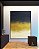Quadro Vertical Abstrato Azul Dourado Marfim Canvas Moldura - Imagem 2
