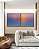 Duo de Quadros Quadrados Mar Azul Reflexo Por do Sol Rosa Céu Canvas Moldura - Imagem 5