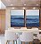 Duo de Quadros Mar Alto Ondulado Céu Azul Natureza Canvas Moldura - Imagem 1