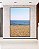 Quadro Vertical Praia Areia Mar Azul Céu Claro Canvas Moldura - Imagem 3