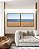 Duo de Quadros Quadrados Praia Areia Mar Azul Céu Claro Canvas Moldura - Imagem 5