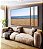 Trio de Quadros Estilizados Praia Areia Mar Azul Céu Claro Canvas Moldura - Imagem 5