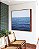 Quadro Quadrado Mar Alto Calmo Céu Azul Claro Natureza Canvas Moldura - Imagem 2