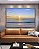 Quadro Horizontal Nascer do Sol Praia Mar Azul Natureza Canvas Moldura - Imagem 3