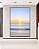 Quadro Vertical Praia Mar Azul Claro Nascer do Sol Natureza Canvas Moldura - Imagem 3