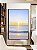 Quadro Vertical Praia Mar Azul Claro Nascer do Sol Natureza Canvas Moldura - Imagem 4