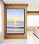 Quadro Vertical Praia Mar Azul Claro Nascer do Sol Natureza Canvas Moldura - Imagem 2