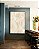 Quadro Vertical Abstrato Marfim Areia Creme Contornos Canvas Moldura - Imagem 5