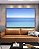 Quadro Horizontal Mar Azul Calmo Céu Claro Limpo Natureza Canvas Moldura - Imagem 2