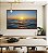 Quadro Horizontal Pôr do Sol em Mar Calmo Azul Natureza Canvas Moldura - Imagem 2