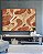 Quadro Horizontal Abstrato Coral Marfim Contornos Canvas Moldura - Imagem 5