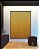 Quadro Vertical Abstrato Degradê Mostarda Amarelo Ouro Canvas Moldura - Imagem 1