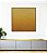 Quadro Quadrado Abstrato Degradê Mostarda Amarelo Ouro Canvas Moldura - Imagem 5