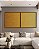 Duo de Quadros Quadrados Abstrato Degradê Mostarda Amarelo Ouro Canvas Moldura - Imagem 3