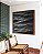 Quadro Quadrado Mar Alto Ondulado Preto e Branco Natureza Canvas Moldura - Imagem 4