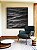 Quadro Quadrado Mar Alto Ondulado Preto e Branco Natureza Canvas Moldura - Imagem 2