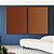 Duo de Quadros Abstrato Degradê Laranja Cobre Canvas Moldura - Imagem 2