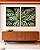 Duo de Quadros Planta Calatheas Folhas Natureza Canvas Moldura - Imagem 2