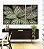 Trio de Quadros Estilizados Planta Calatheas Folhas Natureza Canvas Moldura - Imagem 3