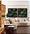 Duo de Quadros Quadrados Folhas Verdes Plantas Natureza Paisagem Canvas Moldura - Imagem 3
