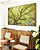 Quadro Horizontal Paisagem Copa de Árvore Folhas Verde Canvas Moldura - Imagem 2
