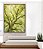 Quadro Vertical Paisagem Copa de Árvore Folhas Verde Claro Natureza Canvas Moldura - Imagem 4