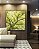 Quadro Quadrado Paisagem Copa de Árvore Folhas Verde Claro Natureza Canvas Moldura - Imagem 2
