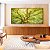 Duo de Quadros Quadrados Paisagem Copa de Árvore Folhas Verde Claro Natureza Canvas Moldura - Imagem 3